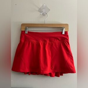 Lululemon Pace Setter Skirt Size 4 Love Red